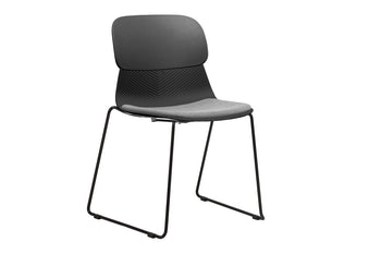  - Sammy Plastic Chair - Sled Base - 1