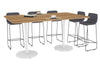 Sapphire Disc Base Counter Table - Rounded Corners [1800L x 1100W with Rounded Corners] - Thumbnail 8 