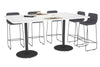 Sapphire Disc Base Counter Table - Rounded Corners [1800L x 1100W with Rounded Corners] - Thumbnail 2 