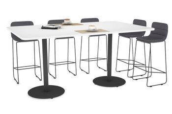  - Sapphire Disc Base Counter Table - Rounded Corners [1800L x 1100W with Rounded Corners] - 1