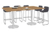 Sapphire Disc Base Counter Table - Rounded Corners [1800L x 1100W with Rounded Corners] - Thumbnail 12 