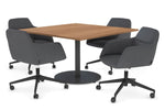Sapphire Disc Base Boardroom Rectangle Table [1200L x 1200W]