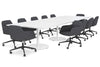Sapphire Disc Base Boardroom Rectangle Table [3600L x 1200W] - Thumbnail 16 