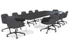 Sapphire Disc Base Boardroom Rectangle Table [3600L x 1200W] - Thumbnail 11 