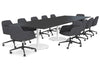 Sapphire Disc Base Boardroom Rectangle Table [3600L x 1200W] - Thumbnail 18 