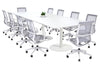 Sapphire Disc Base Boardroom Rectangle Table - Rounded Corners [3200L x 1100W with Rounded Corners] - Thumbnail 7 