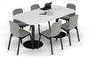 Sapphire Disc Base Boardroom Table - Large Rounded Corners [1800L x 1000W with Large Rounded Corners] - Thumbnail 5 