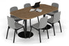 Sapphire Disc Base Boardroom Table - Large Rounded Corners [1800L x 1000W with Large Rounded Corners] - Thumbnail 6 