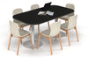 Sapphire Disc Base Boardroom Table - Large Rounded Corners [1800L x 1000W with Large Rounded Corners] - Thumbnail 7 