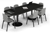 Sapphire Disc Base Boardroom Table - Large Rounded Corners [2400L x 1000W with Large Rounded Corners] - Thumbnail 8 