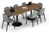 Sapphire Disc Base Boardroom Table - Large Rounded Corners [2400L x 1000W with Large Rounded Corners] - Thumbnail 6 