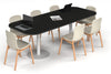 Sapphire Disc Base Boardroom Table - Large Rounded Corners [2400L x 1000W with Large Rounded Corners] - Thumbnail 7 