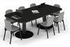 Sapphire Disc Base Boardroom Table - Large Rounded Corners [2400L x 1200W with Large Rounded Corners] - Thumbnail 8 