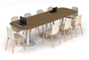 Sapphire Disc Base Boardroom Table - Large Rounded Corners [3000L x 1000W with Large Rounded Corners] - Thumbnail 4 