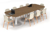 Sapphire Disc Base Boardroom Table - Large Rounded Corners [3000L x 1200W with Large Rounded Corners] - Thumbnail 4 