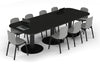 Sapphire Disc Base Boardroom Table - Large Rounded Corners [3000L x 1200W with Large Rounded Corners] - Thumbnail 8 