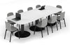 Sapphire Disc Base Boardroom Table - Large Rounded Corners [3000L x 1200W with Large Rounded Corners] - Thumbnail 5 