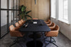Sapphire Disc Base Boardroom Table - Large Rounded Corners [3600L x 1200W with Large Rounded Corners] - Thumbnail 3 