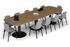 Sapphire Disc Base Boardroom Table - Large Rounded Corners [3600L x 1200W with Large Rounded Corners] - Thumbnail 6 