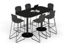 Sapphire Disc Base Counter Table - Large Rounded Corners [1800L x 1000W with Large Rounded Corners] - Thumbnail 6 