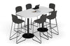 Sapphire Disc Base Counter Table - Large Rounded Corners [1800L x 1000W with Large Rounded Corners] - Thumbnail 4 