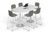 Sapphire Disc Base Counter Table - Large Rounded Corners [1800L x 1000W with Large Rounded Corners] - Thumbnail 1 