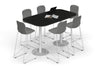 Sapphire Disc Base Counter Table - Large Rounded Corners [1800L x 1000W with Large Rounded Corners] - Thumbnail 3 
