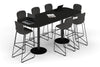 Sapphire Disc Base Counter Table - Large Rounded Corners [2400L x 1000W with Large Rounded Corners] - Thumbnail 7 