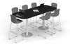Sapphire Disc Base Counter Table - Large Rounded Corners [2400L x 1000W with Large Rounded Corners] - Thumbnail 4 