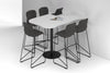 Sapphire Disc Base Half Counter Table - Large Rounded Corners [1500L x 1000W with Large Rounded Corners] - Thumbnail 4 