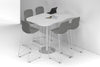 Sapphire Disc Base Half Counter Table - Large Rounded Corners [1500L x 1000W with Large Rounded Corners] - Thumbnail 1 