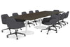 Sapphire Disc Base Boardroom Rectangle Table [3600L x 1200W] - Thumbnail 21 