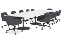  - Sapphire Rectangle Boardroom Table - Disc Base [3600L x 1200W] - 1