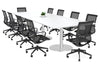 Sapphire Disc Base Boardroom Rectangle Table - Rounded Corners [3200L x 1100W with Rounded Corners] - Thumbnail 12 