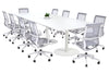 Sapphire Disc Base Boardroom Rectangle Table - Rounded Corners [3200L x 1100W with Rounded Corners] - Thumbnail 7 