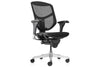 Smile and Enjoy Executive Office Chair - Medium Back with Fabric Seat - Thumbnail 1 