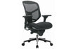 Smile and Enjoy Executive Office Chair - Mesh Back with Fabric Seat Jasonl black 