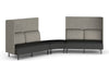 Sona Modular Privacy Sofa 5 Seater Angle Lounge - High Back with Sides - Thumbnail 1 