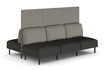 Sona Modular Privacy Sofa 6 Seater Back to Back Lounge - High Back Jasonl ash grey 