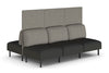 Sona Modular Privacy Sofa 6 Seater Back to Back Lounge - High Back - Thumbnail 1 