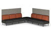 Sona Modular Privacy Sofa 7 Seater Corner Lounge - High Back - Thumbnail 4 