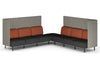 Sona Modular Privacy Sofa 7 Seater Corner Lounge - High Back with Sides - Thumbnail 4 