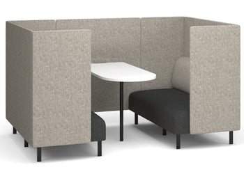 Sona Modular Sofa 4 Seater Meeting Configuration Jasonl ash grey white 