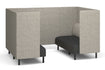 Sona Modular Sofa 4 Seater Meeting Configuration Jasonl ash grey none 