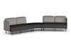Sona Modular Sofa 5 Seater Angle Lounge - Low Back with Sides - Thumbnail 1 