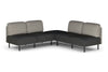 Sona Modular Sofa 5 Seater Corner Lounge - Low Back - Thumbnail 1 