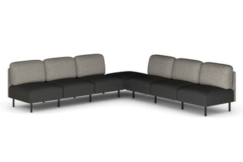  - Sona Modular Sofa 7 Seater Corner Lounge - Low Back - 1