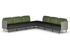 Sona Modular Sofa 7 Seater Corner Lounge - Low Back with Sides - Thumbnail 3 