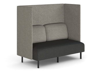 Sona Modular Sofa Double Seater Lounge - High Back with Sides jasonl ash grey 