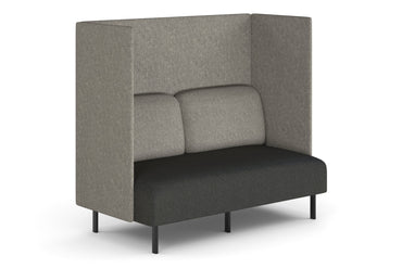 Sona Modular Sofa Double Seater Lounge - High Back with Sides jasonl ash grey 